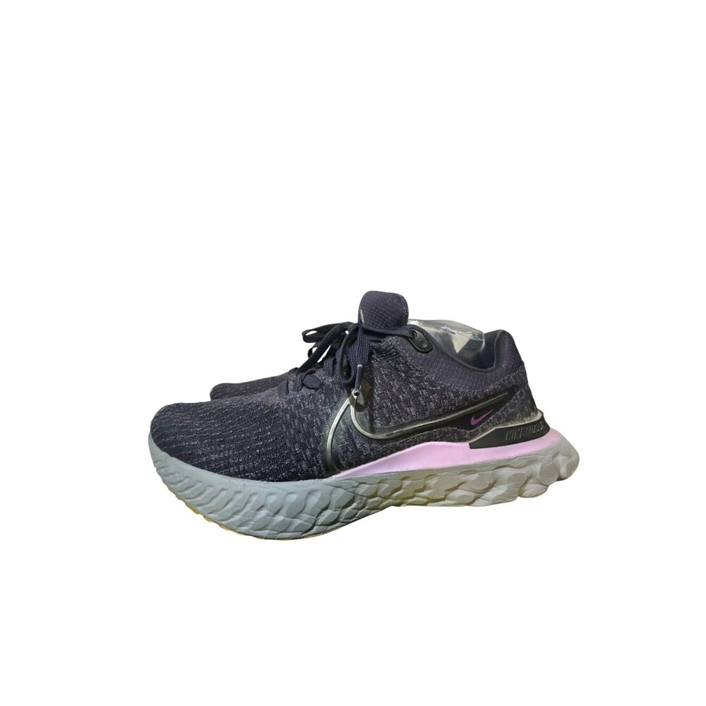 Nike React Infinity Run 3 Flyknit Purple Gray Running Shoes Men’s Size 10